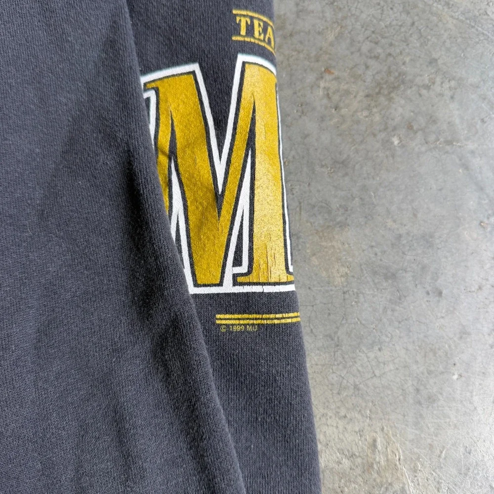 Vintage 90s Missouri Mizzou Tigers Graphic Sweatshirt Pullover Mens L Lee Sport